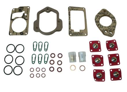 Reparatursatz für Solex 40 PI-1 Vergaser. Porsche 911 1964-68 - 90110893400, 90110893300, 90110894300, 90110893200, 90110819500, 90110819600, 90110819900, 61610090500, 61610842300, N0138073, N0138305 - FUE11.1.152