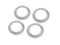 Set van 4 sierringen. 16" stalen velg. Porsche 356 pre A - 35668108, 356 68108, 356 68118, 35668118 - 356-A DECOR RING