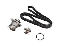 Waterpomp-, riem- en thermostaatset voor Porsche 955 Cayenne 3.2ltr - 95510603301, 95510611300, 95510611900, 95510601100, 95510603300