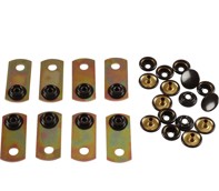 Stud plate set 'Male and Female' for boot carpet retainer. SET OF 8 Porsche 911 / 964 - 91150307500 - 1689550710
