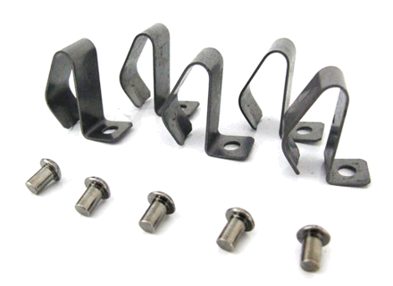 Hubcap Clamping Spring Set. Porsche 356 - PCG68119, 35668119, N0134071 - PCG 68 119