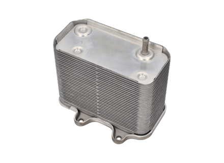 Radiator oil cooler on engine. Porsche 997 3.8L - 99710702500, 99710702502 - 8MO376729621
