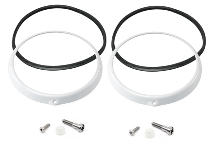 Headlamp bezel cover (in primer) set. Porsche 911 / 964 - 91163114101, 91163114100 - PF806501, 1695150400