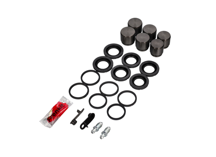 Kit pistone e guarnizione pinza freno anteriore per pinze a 6 pistoncini. Porsche 718 Boxster / Cayman / 991 / 992 - 9P1698671, 9P1698671A, 9P1698671B - 230952