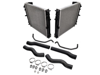 Water coolant front radiators & pipes kit. Porsche 996 C2/ C4 manual cars - 99610662158, 99610662255, 99610662558, 99610662654, 99610613753, 99610613853, 99610613151, 99610613150, 99610613251