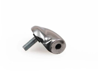 Pivot portant le verre avant chromé 1/4. Porsche 911 65-76 Targa / 65-68 Coupé - 90154262122, 90154262222, WSN125, WSN126