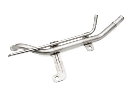 Coolant Pipe With Bracket. Porsche 95B Macan S / GTS 3.0L / Turbo 3.6L 2014-18 - 95B121065B, 95B121065A