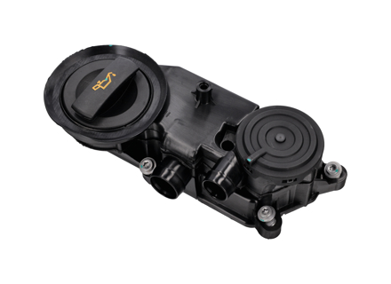 左侧油气分离器。适用于保时捷 971.1 / 971.2 Panamera Turbo 4.0L 2017-2023 款车型。 - PAB103495A, 9A710349500, 9A710349501 - 173436