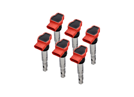 Ignition coil kit. (Set of 6)  Porsche 958 Cayenne 3.0L V6 HYBRID - 95860210200, 95860210201