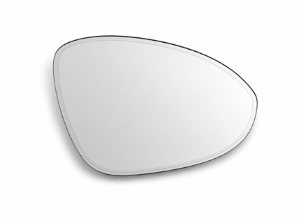 Cristal de retrovisor exterior (convexo), regulable, lado derecho para vehículos con volante a la izquierda. Porsche 9YA Cayenne 2018>> / 95C Macan-e 2024>> - 9Y1857522T - ZJ-7145-R