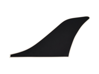 Feuille de copeaux de pierre noire, corps Turbo. Porsche 911 1974-89 / 930 Turbo - 93055932200, 93055932100 - CB.024.003, CB.024.004, SG930BL, SG930CR, 1682001770, 1682001780