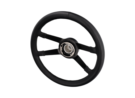 Volant en cuir rembourré à moyeu allongé 380 mm style Carrera RS. Porsche 911 de 1965 à 1973 - 91134708400