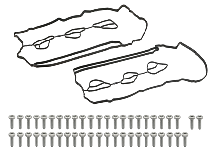 Engine cam cover gasket and bolt kit. Porsche 991.2 Carrera 2016-19 - 9A210557100, 9A210557101, 9A210558100, 9A210558101 - 9A2.105.571.00, 9A2.105.581.00