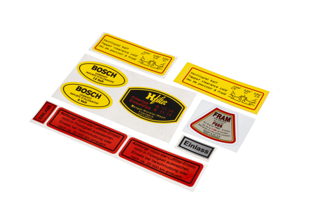 Autocollant Niveau d'huile moteur. Porsche 911 - 64470100101 - 1601502210