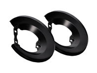 Brake disc cover plate kit complete REAR. Porsche 914-6 - 90135280121, 91435208500, N0102353, N01224111, N0122418 - BRK14.1.105
