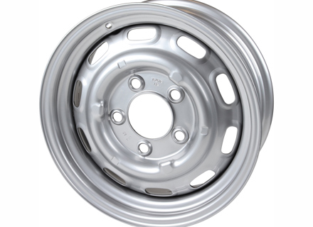 15' 6inch ET36 Steel Wheel with Silver / Grey Finish - 90136101506 - 1660000100