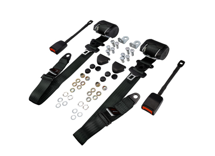 CINTURONES DE SEGURIDAD - DELANTEROS Automático / Inercia MONTAJE VERTICAL B PILLER / HEBILLAS EN EL PISO con soporte en L PAR - 92880312610, 9288031261070B