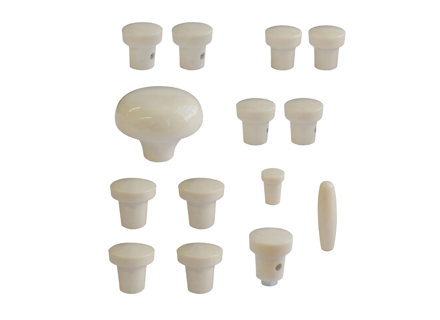 Jeu de boutons de tableau de bord, IVOIRE. Porsche 356A 1955-1959 - PCG35655200500, PCG35655200300, 64455281100300, 64455285300300, 64455283100300, 64455282101300