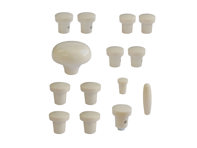 Jeu de boutons de tableau de bord, IVOIRE. Porsche 356A 1955-1959 - PCG35655200500, PCG35655200300, 64455281100300, 64455285300300, 64455283100300, 64455282101300