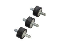 Tampons en caoutchouc pour radiateur d'huile, lot de 3. Porsche 911 1984-89 - 93020723900, 93020723901, 93020723902 - 930 207 239 02