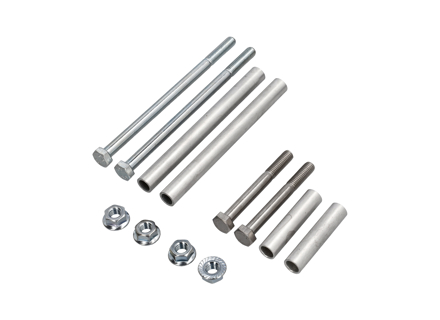 Exhaust silencer brackets mounting kit. (12 Parts ) Porsche 996 / 997 / 997.2 - 99611123000, 90037810501, 90037818301, 99611123100, 90038000501