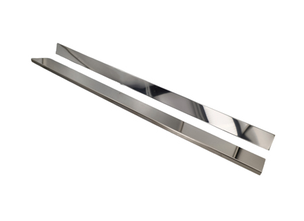 Door sill cover set, stainless steel polished. Porsche 911 / 964 / 993 - 91155198001, 90155111520, 90155111620, 91155161900, 91155162000 - 1689800710