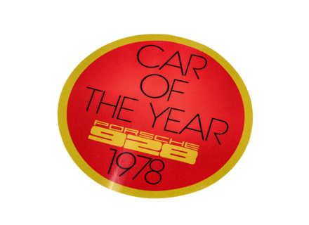 Sticker Car of the Year 1978. Porsche 928 - PAK78E, PAK78D