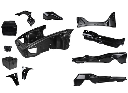 Body front section set complete with inside construction. Porsche 911 68-72 - 1680503710