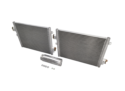 Kit de condenseur de radiateur de climatisation (Air Con). Porsche 996 / 987 / 987C / 997 - 99757391102, 997.573.911.02, 35795, 94457314301, 99970743441, 99970726240, 99757391102/3, 94457314301/2, 99970743441/1, 99970726240/1