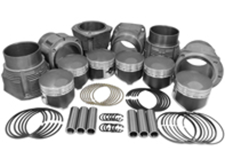 Piston and cylinder kit 86mm, Hi comp. Porsche 911  2.2/2.4L - 00891186S, 008 911 86S