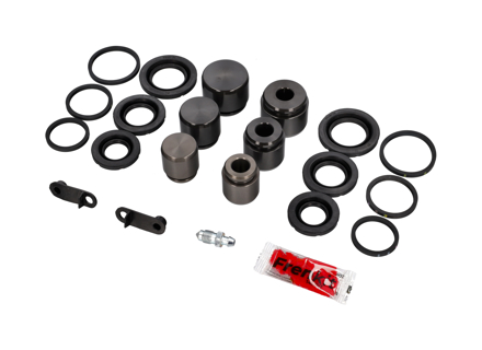 Front Brake Caliper Piston and Seal Kit for 6 Piston Brake Calipers. Porsche 996 / 997 / 987.1 - 99635191501, 99635191500, 95135291700 - 228909