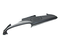 Salpicadero (con rejilla de altavoz, sin orificio de ventilación delantero) negro LHD Porsche 911 1969-75 - 91155203100, 91155203100709, 91155203103709, 91155203104709 - 1689805700