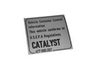 Sticker voor katalysator. Porsche 911 / 924 / 928 / 944 / 968 / Boxster - 477000267 - PAKCA