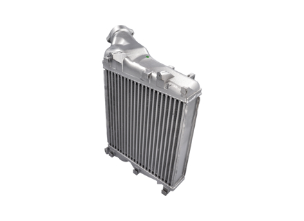 Front radiator intercooler. Porsche 957 Cayenne Turbo 4.8L / 958 Cayenne Turbo 4.8L - 95511063901, 95511064001, 7L5145804B, 7L5145804C, 7L5145804D, 95511064000, 95511064002, 7L5145803B, 7L5145803C, 7L5145803D, 95511063900, 95511063902 - 177003N, PR4057, RA8430020, 74004057, 96276, 351319201780, 735005, 735006, DIT28011, 105067, 177002N, 30782, 30781, 105066, 351319201770, 74004056, 96178, DIT28010, PR4056, RA8430010, 735005O
