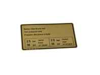 Sticker Tyre Pressure. Porsche 928 1978-79 - 92800650500 - PAKRO
