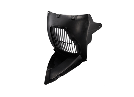 Voorste wielkast voering, Voorste deel. Porsche 971 Panamera 2.9L / 4.0L - 971809957A, 971809958A, 97180995C, 971809958C - 971 809 957 A, 971 809 958 A