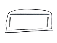 Schiebedachdichtungs- und Filzsatz. Porsche 911 / 964 / 993 - 91156419300, 91156419100, 90156490505, 91156440901, 91156440900
