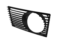 Griglia per faro supplementare, nera. Porsche 914 - 91455923710, 91455923810 - 1684550970, 1684550980
