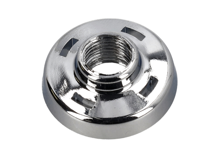 Garniture de rosace de cadre en plastique chromé pour interrupteur de tableau de bord. Porsche 911 69-73 - 91161321300 - 10312316119