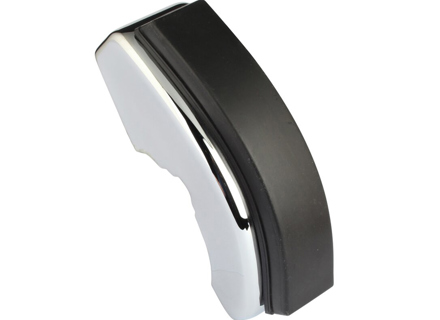 Front bumper chrome overider (horn) with rubber. Porsche 911 1965-73 - 91150501700, 91150501800, 91150501703, 91150501803 - PS5901, PS5902, 9315, 9316, 1684100376, 1684100386