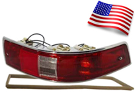 Indicatore con lente e guarnizione (SWB). Porsche 911/912 1963-68 USA - 90163140401, 900163140301 - 15879, 15879/D, 15879/S, 1695300770, 1695300780