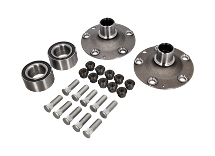 Rear wheel hub 4 stud to 5 stud converter kit. Porsche 914 1970-76 - 91433160507, 91433160505, 91433160506 - URO-015251, 9143316055LUG