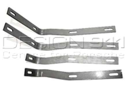 Rear bumper bracket set. Porsche 356B / 356C - 64450523105 - JG.231.05