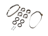 Kit de montaje para escape trasero Porsche 993 - 99311111907, 92811142700, 92811124605, 92811124606, 92811124607, 90007425202, 99902512509, 99908405202, 90006736201