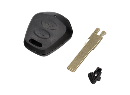 Key head casing with blank key. Porsche 986 Boxster / 996 - 98663724301, 57550, 98663724418, 986637244, 986637243, 98663724416, 98663724417, 98663724418, 99663724322, 99663724335, 99663724445, 99663734700, 99663735100, 99663735500