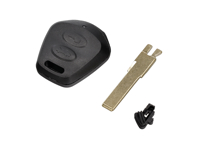 Key head casing with blank key. Porsche 986 Boxster / 996 - 98663724301, 57550, 98663724418, 986637244, 986637243, 98663724416, 98663724417, 98663724418, 99663724322, 99663724335, 99663724445, 99663734700, 99663735100, 99663735500