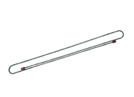 Linea freno, 1780mm. Porsche 911/912 - 90135561100, 90135561103, 90135561104, 00116553109