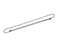 Brake line, 1780mm. Porsche 911 / 912 - 90135561100, 90135561103, 90135561104, 00116553109