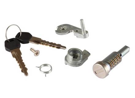 Serratura maniglia porta con cilindro serratura e chiavi. Porsche 911 1973-86 - 91153194300, 91153194329, 91153194400, 91153194429 - 1687151170, 1687151180