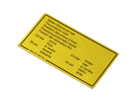 Aufkleber Reifendruck Porsche 944 S2 / 964 - 96470128700 - 1601502700